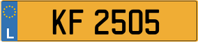 Trailer License Plate